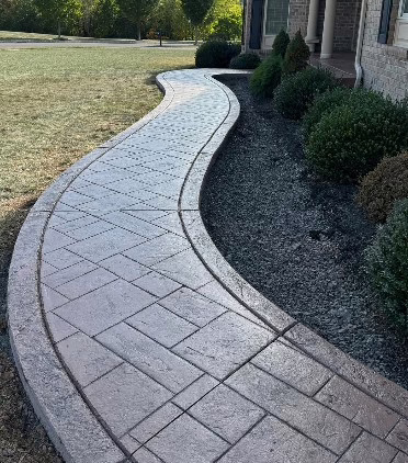 Stamped Concrete Walkway QE Masonry