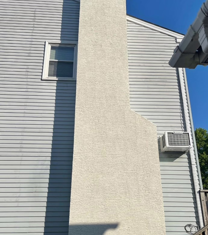 Stucco Chimney QE Masonry