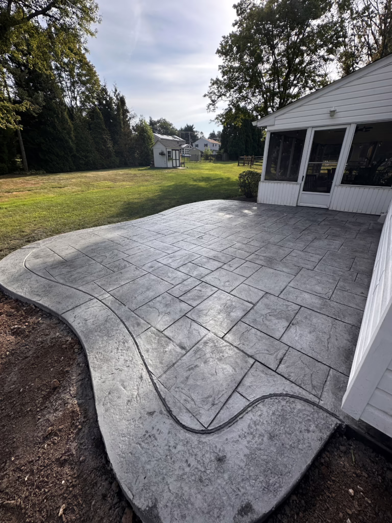 stamped concrete new hope pa
