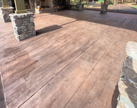 stamped concrete roslyn